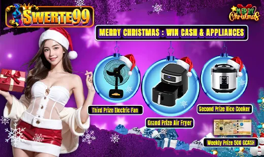 Christmas Promo win appliances at Swerte99