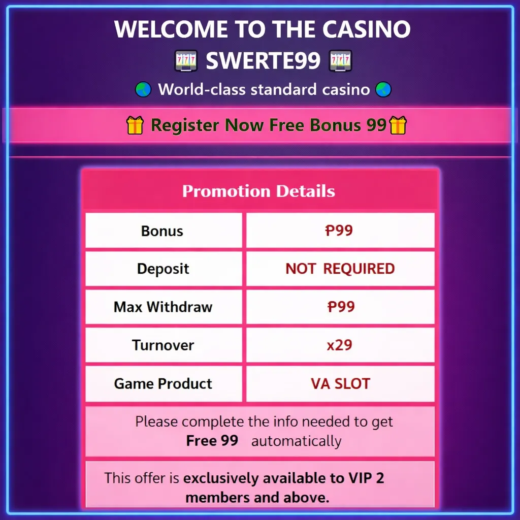 Free 99 gcash casino at Swerte99