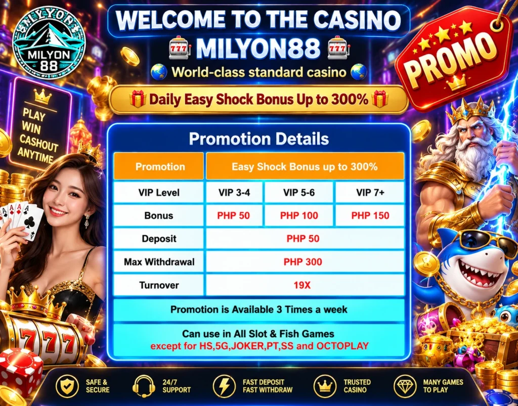 Double your minimum 50 deposit scatter at PH Online Casino