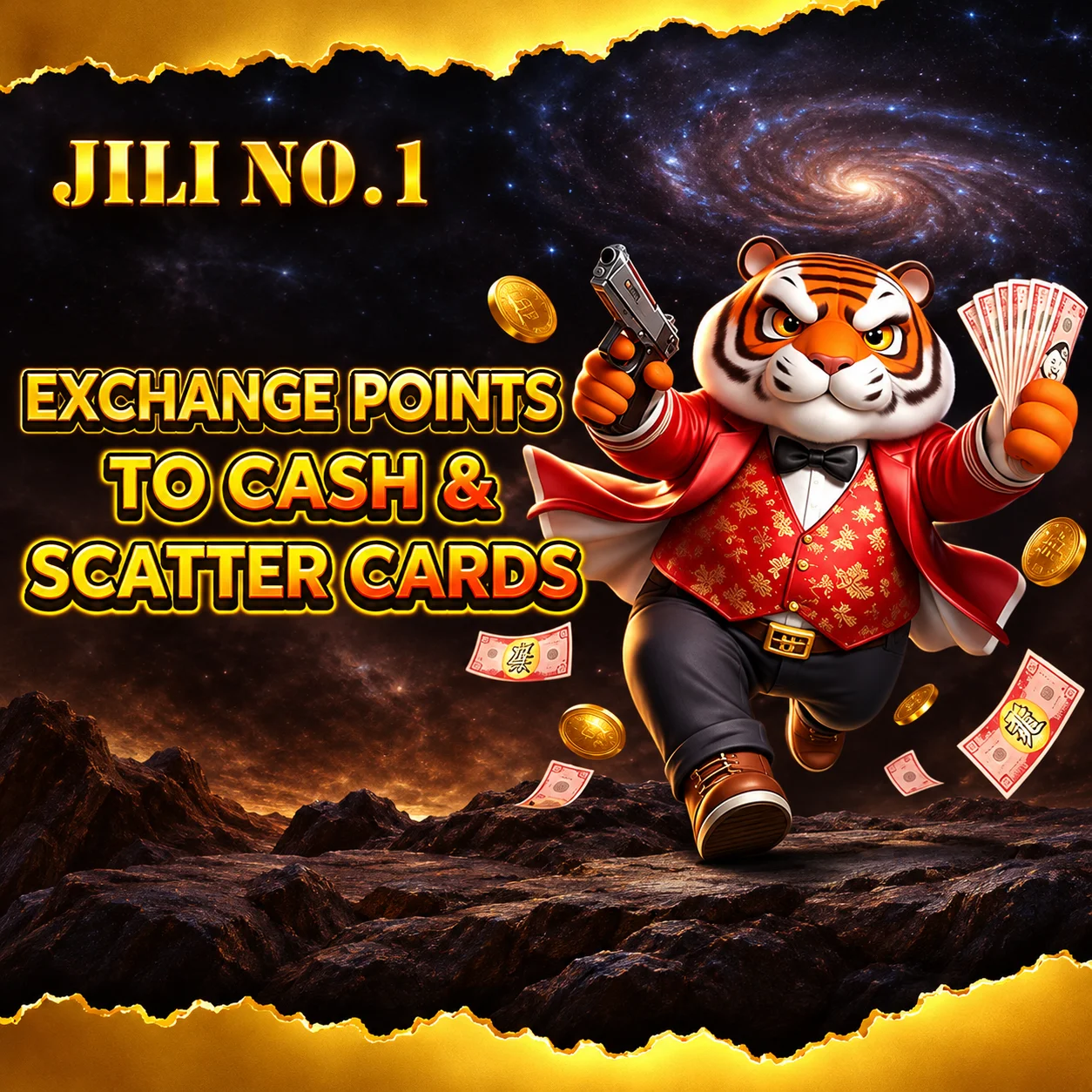 exchange points to cash and scatter cards promo