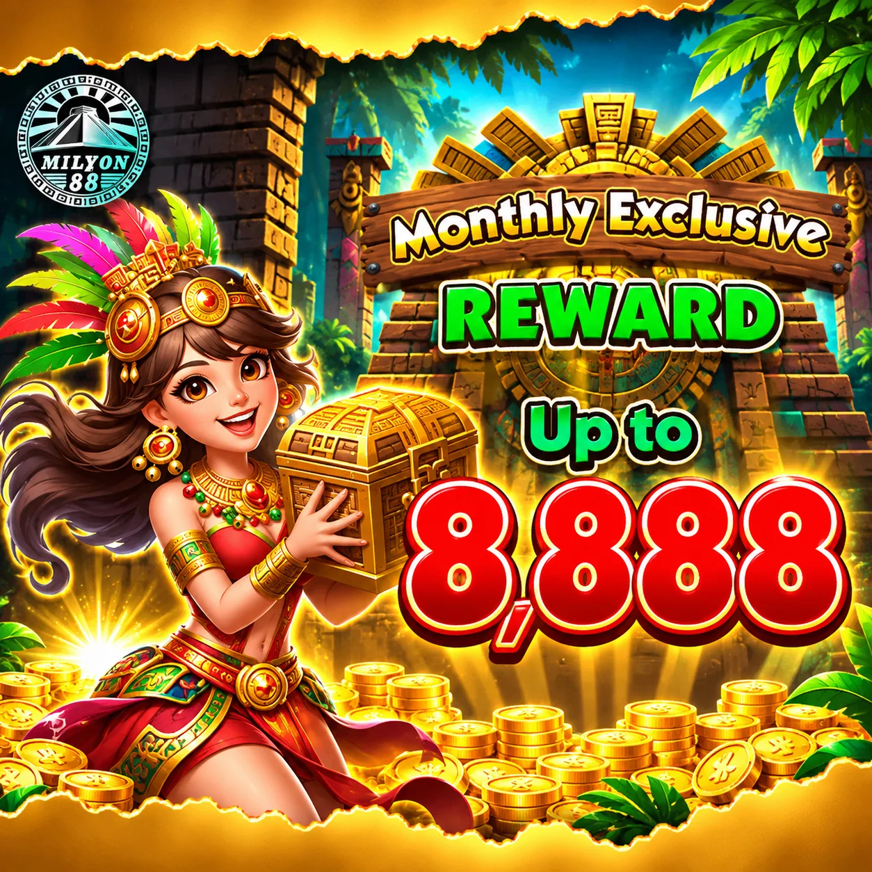 monthly exclusive rewards at Milyon88